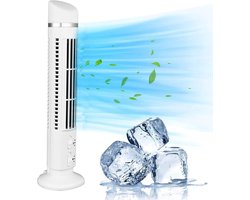 Allecto - Tower Ventilator - Bladloze Koelventilator - USB Aangedreven Compacte Ventilator - Stille Oscillerende Torenventilator - Geschikt voor Sl...