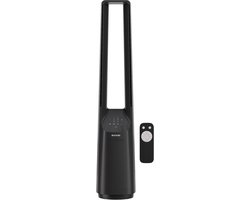 Auronic Torenventilator - Bladeless Model - Luchtkoeler - Vloerventilator - Stille Ventilator Staand - 101 CM - 6 Snelheden - Fan - Met Timer - 39 dB - Grijs