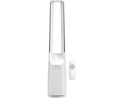 Auronic Torenventilator - Bladeless Model - Luchtkoeler - Vloerventilator - Stille Ventilator Staand - 101 CM - 6 Snelheden - Fan - Met Timer - 39 dB - Wit