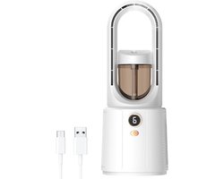 Bladloze bureauventilator | Persoonlijke bureauventilator | Stille luchtkoeler | 6-snelheden luchtbevochtiger | Geschikt voor kantoor, reizen, thuis, keuken en appartement