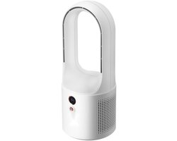 Bladloze Tafelventilator - Draagbare Torenventilator 33 cm - 6 Snelheden - Draadloos USB Oplaadbaar - Stil & Kindveilig - Voor Slaapkamer, Kantoor, Thuis