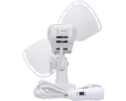 Compacte 12V Direct Wire Ventilator voor Boot en Caravan - 2 Snelheden, Gemakkelijk Schoon te Maken