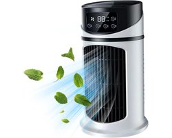 Compacte Torenventilator met Vernevelaar 6 Snelheden USB Stille Persoonlijke Luchtkoeler