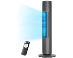 DHNS® Torenventilator met Afstandsbediening - Aircooler - Timerfunctie - Grijs