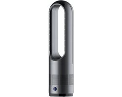 DrPhone Ryze3 WindForce Ventilator - Bladeless Fan - Torenventilator - Electrisch - 8 Snelheden - 30W - 8000RPM – 80 Graden Draaibaar - Zwart