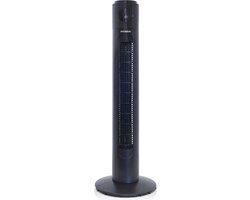 Hyundai torenventilator Deluxe WiFi - modern zwart design - 91 cm - 3 windtypes - oscillerend - LED display - bediening via smartphone, afstandbediening of touch