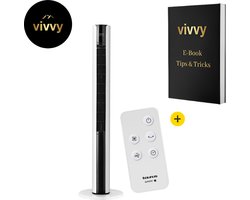 Kolomventilator - Ventilator Toren Met Timer - Ventilator Staand Met Display - Met Automatisch Stoppen - 100% Tevredenheidsgarantie - Incl. Afstandsbediening