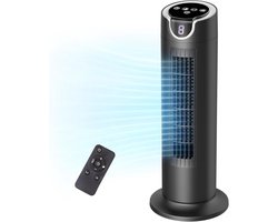 MMM® Ventilator Toren - Ventilator Staand - Ventilatoren - met 12W DC-motor - met Afstandsbediening, 25dB, 8 Snelheden, 1-8 uur Timer, Stille Ventilator