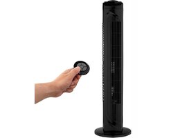 MMM® Ventilator Toren - Ventilator Staand - Ventilatoren - met Afstandsbediening (3 Snelheden, Stille Slaapstand) - Horizontale Oscillatie 60°, Timer