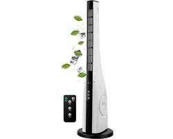 NBAP® Torenventilator Afstandsbediening - Mobiele Airco Staand - Aircooler - Zwart en Wit