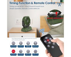 Oplaadbare Campingventilator met Afstandsbediening - USB Ventilator voor Outdoor en Indoor