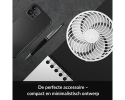 Opvouwbare USB Ventilator met Oplaadbare Batterij - Traploos Verstelbaar van 600 tot 3300 RPM - Ideaal voor Thuis en Onderweg