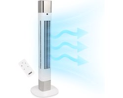 Princess 358275 - Slimme torenventilator - Bladloze ventilator - Wit - Timerfunctie - Fan - Slimme ventilator - Afstandsbediening en App bestuurbaar - Energiezuinige koeling
