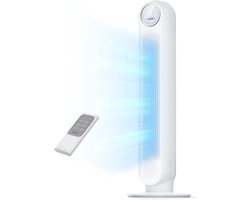 SCH® Ventilator toren - Ventilator staand - Torenventilator - Wit - 30cm x 30cm x 92cm