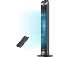 SCH® Ventilator toren - Ventilator staand - Torenventilator - Zwart - ‎30 x 30 x 102