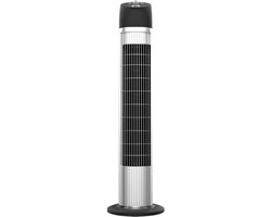 StayPowered Ventilator - Verkoeling met Kracht en Stilte! - Instelbare Snelheden - Krachtige Motor - 70° Oscillatie - Ingebouwde Timer - met Handgreep - Modern Design - Grijs - Levering Sneller dan Aangegeven!