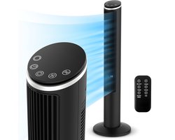 Torenventilator - Ventilator – 5 Standen & 3 Snelheden - Oscillatie functie - 15 uurs timer - Led Display - Afstandsbediening - 110cm