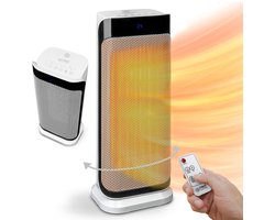 TZS First Austria Heating fan with PTC ceramic heating element - 2000 W - 2 heating levels - Adjustable temperature - Oscillatie - Oververhittingsbeveiliging - Omvalpreventie - Afstandsbediening - Timer (8u)