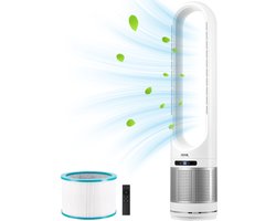 VEVOR Torenventilator, 30W, 8-uurs Timer, Ventilator 4,7m/s met Afstandsbediening