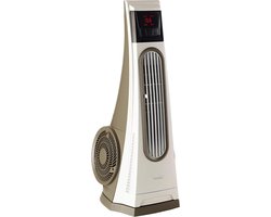 Zuilventilator - Staande ventilator - Binnenruimte verkoelen - Met afstandsbediening - 76.5 cm hoog - Wit