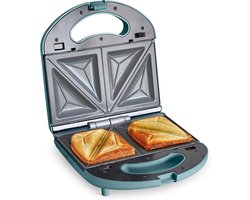 AMA® Tosti-Ijzers - Sandwichtoaster - Toaster - 23x23.2x11cm - Blauw