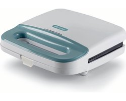 Ariete 1971/01 - tosti-apparaat - sandwichmaker - 750 Watt - Antiaanbaklaag - Verticaal op te Bergen - Easy Lock Systeem - wit