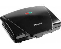 Bestron Contactgrill - AMG750Z - 750W - Tosti apparaat - 21,6x12cm bakoppervlak - Zwart