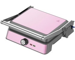 Contactgrill - Tosti Apparaat - Tosti-ijzers - Panini Grill - Roze