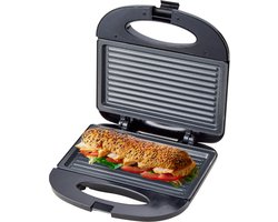 COOK-IT Tosti IJzer - Compact Grill Apparaat - Sandwich Maker - Anti Aanbaklaag - Croque Monsieur Toetstel