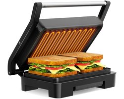 CRLYN® Tosti Apparaat - Panini Grill - Contactgrill - Zwart