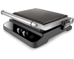 Croque Monsieur Toestel - Tosti Apparaat - LCD-scherm - 2 in 1 - Instelbare Temperatuur - Vergrendelende Clip - Tosti IJzer - Uitklapbaar Contact Grill - Tosti Apparaat Voor Tosti's - Panini Grill - Antiaanbaklaag Toaster Grill - Sandwichmak