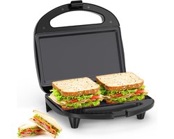 DnA® Tosti-ijzers - Tosti Apparaat - Tosti Ijzer - Zwart - 23cm x 9cm x 22cm
