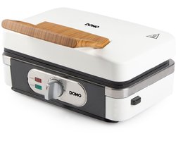 DOMO DO9277C 3-in-1 Wafelijzer - Tosti-ijzer - Contactgrill - PFAS-vrij - Verwisselbare Platen - Powder White