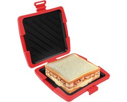 Draadloze Siliconen Sandwichmaker voor Magnetron en Ovens – Antiaanbak Broodrooster