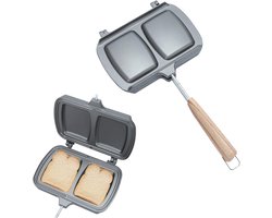 Dubbelzijdige Broodrooster en Grill voor Tosti's en Ontbijt