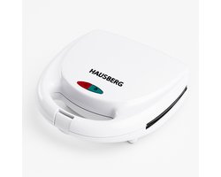 Elektrische Sandwichmaker – Sandwich Maker – 700-800W – Keramische Anti-aanbakplaten – Cool-Touch Behuizing – Antislip – Compact Opbergen – Perfecte Goudbruine Tosti’s