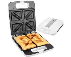 Elektrische Sandwichmaker voor 4 Sandwiches - Automatische Temperatuurregeling - 1200 Watt