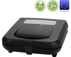 EMERIO ST-130038 Tosti-apparaat Anti-aanbaklaag, BPA-vrij Zwart