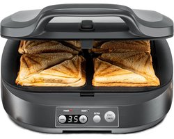 Equivera Croque Monsieur Toestel - Croque Monsieur - Grill Apparaat - Tostiijzer - Sandwich Maker - Paninimaker