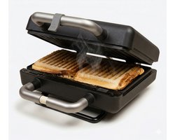 Gadgy Premium Tosti Apparaat – Zwart - 3-in-1 Grill, Tosti- & Wafelmaker - Verwisselbare Platen - 600W - Extra Krachtig - 2x Brusselse Wafel - Croque Monsieur