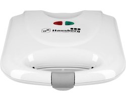 Hausberg HB-3510AB Sandwichmaker & Grill 750 W | Elektrische Tosti-IJzer Voor 2 Sandwiches | Antiaanbak & Compact Design – Wit