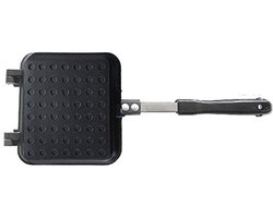 Inductie Sandwich Broodrooster met Antiaanbaklaag en Stevige Handgreep - Ideaal voor Tosti's