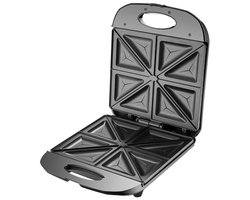 Michelino Tosti Apparaat - Sandwichmaker - 4er - 1400W - Zwart