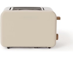 MIRA® Tosti apparaat broodrooster - Tosti apparaat - Tosti broodrooster - Beige - 16cm x 29cm x 19cm