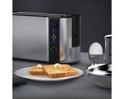 MMP® Tosti apparaat broodrooster - Tosti apparaat - Tosti broodrooster - Zilver - 22cm x 20cm x 26cm