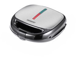 Monzana Tosti Apparaat – Antiaanbaklaag 23x22x10cm 800W – Zwart