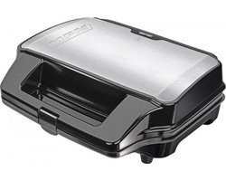 MPM 3-in-1 RVS Tosti-ijzer, Contactgrill en Wafelijzer inclusief Antiaanbaklaag en Automatische Temperatuurregeling 900W