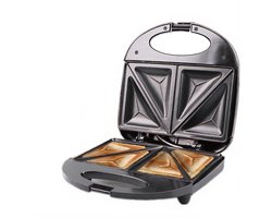 NAXSIR Tosti apparaat 750W- 4 Sandwich - Non-stick Vlakke Platen - Gemakkelijk Te Reinigen - PFAS vrij