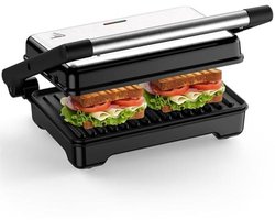 Sandwich Toaster 1500 W - XXL Panini Grill met Anti-aanbakplaten en Automatische Temperatuurregeling