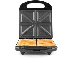 Sandwichmaker voor 4 Broodjes - Non-stick Tosti IJzer met Automatische Temperatuurregeling